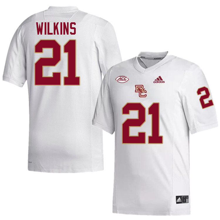 VJ Wilkins Jersey,#21 VJ Wilkins Boston College Eagles Football Jersey,Uniforms-White VJ Wilkins Jersey,#21 VJ Wilkins Boston College Eagles Football Jersey,Uniforms-White